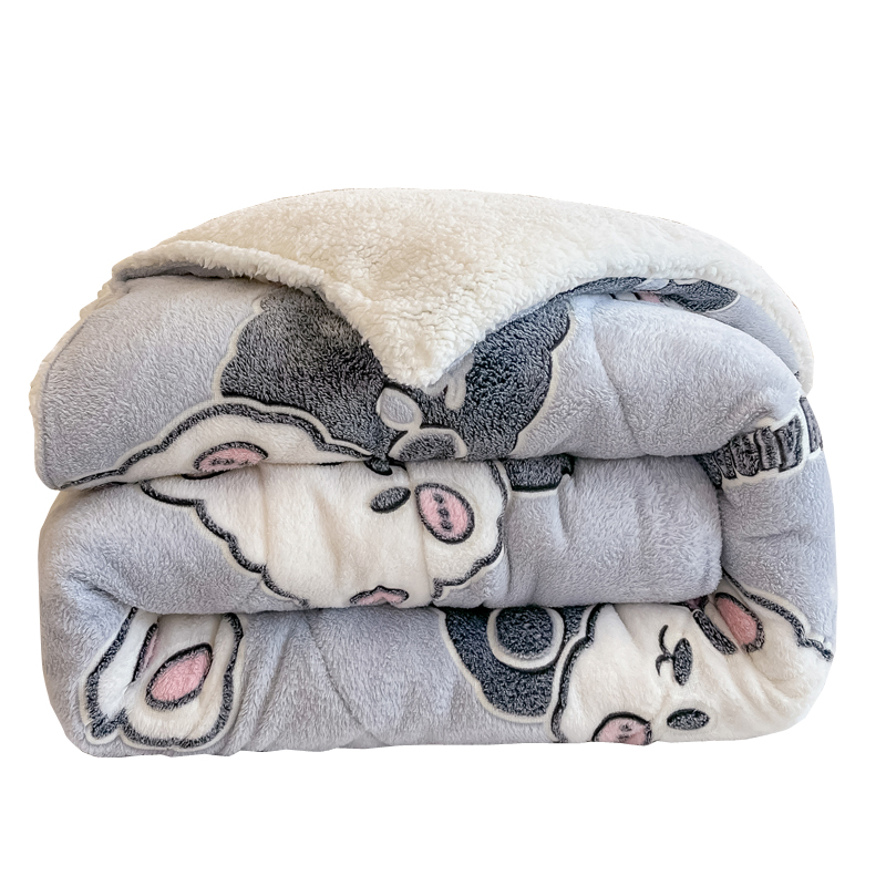 被子冬被加厚保暖羊羔绒棉被芯春秋冬季宿舍学生单双人太空被褥子