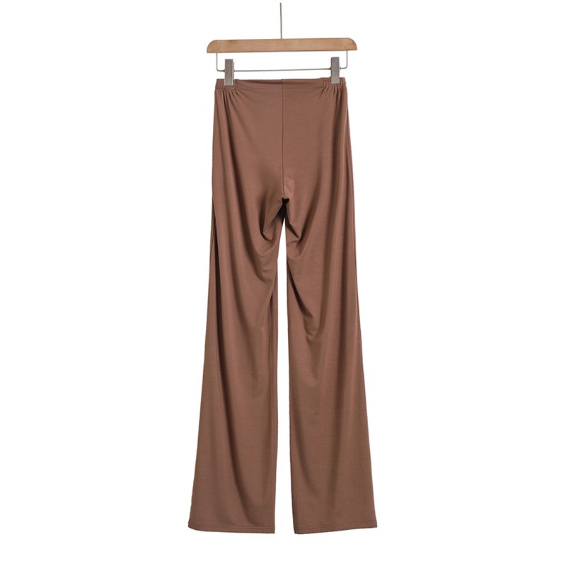 包邮美式低腰健身瑜伽休闲裤女设计感宽松显瘦阔腿裤弹力松紧长裤