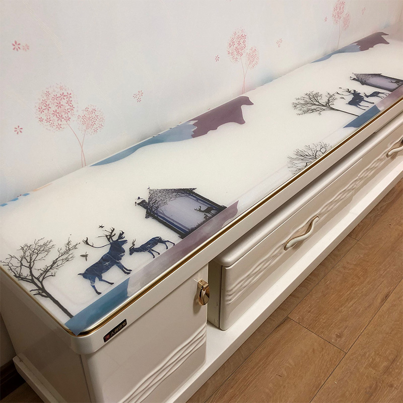 无味餐桌垫软玻璃塑料PVC桌布防水防烫防油免洗水晶板彩色茶几垫