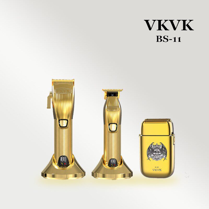 VKVK电推剪理发器剃头电推子理发店专用家用金色油头渐变雕刻神器图片