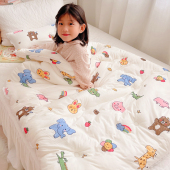 婴儿小被子薄A类针织棉被儿童春秋幼儿园新生儿宝宝空调被夏凉被