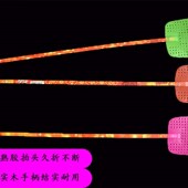 加长塑料头竹子把熟胶家用便携手摇苍蝇拍厚材质赔钱5只十元 包邮