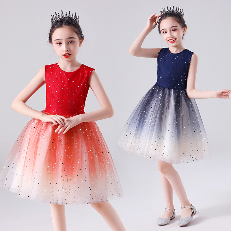 六一儿童演出服合唱服小学生合唱团女童公主裙幼儿园舞蹈表演服装