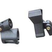 话筒架麦克风支架专业咪架立式 话筒架子话筒夹子2个 麦架落地式