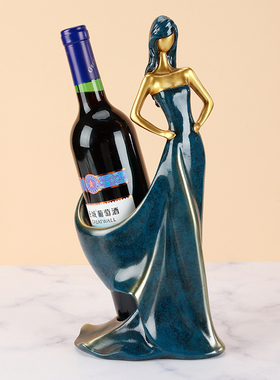 创意高档轻奢客厅红m酒架摆件酒柜玄关装饰品家居餐边桌电视柜摆