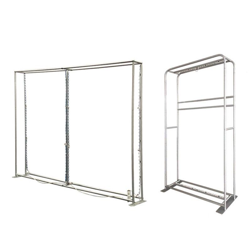 展览展位LED快幕秀折叠广告灯箱海外展会背景墙SETG布拉网展架定