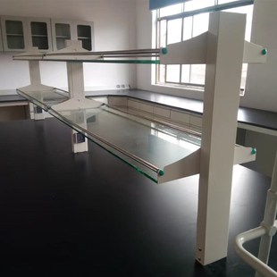 实验室钢玻试剂架边台中央台冷轧钢置H物架耐酸碱防静电试验台架