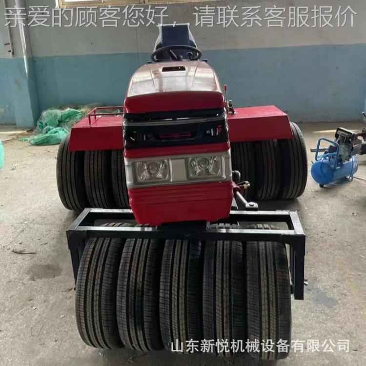 多轮胎麦田镇压机 25/35马力药材地压实机 柴油小麦压实拖拉机