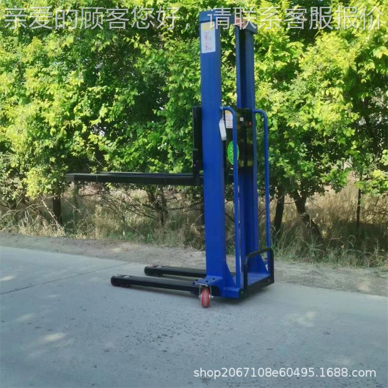半电动堆高车电动登高车随车便携式升高车起升搬运叉车随车叉车