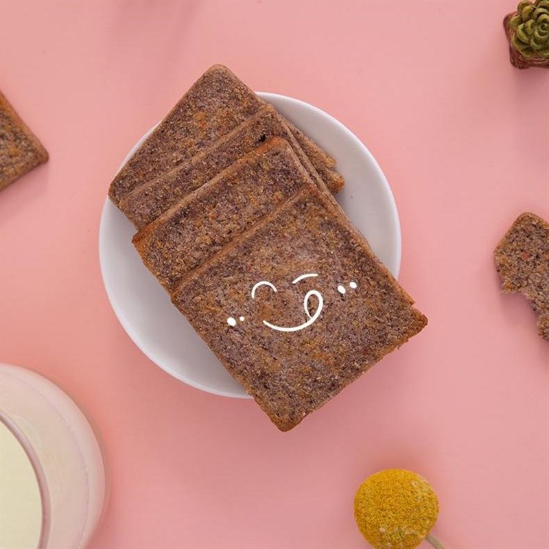 麦吉诺粗粮烤馍片l黑米香酥烧烤椒盐整箱解馋零食粗粮馍片约500g