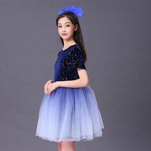 国庆儿童演出服中学生初中生小学生大合唱团女朗诵队歌咏比赛服装