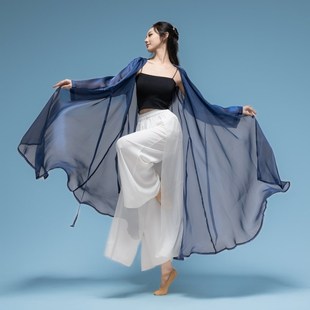 古典舞飘逸纱衣古风爵士舞蹈舞台演出服装中国风舞蹈服新款女舞蹈