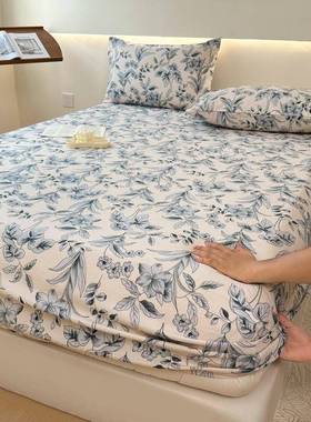 mattress cover bed sheet fitted single bedsheet elastic band