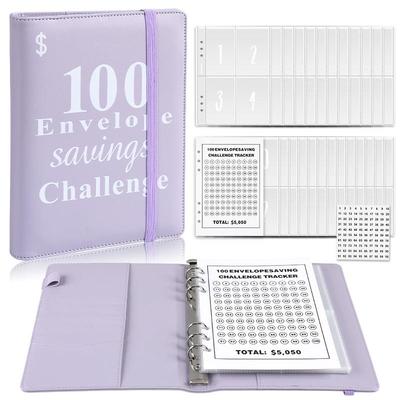 100EnvelopeChallenge活页本 100天省钱存钱本挑战现金信封储蓄本