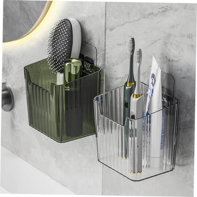 Wall Hanging Comb Toothpaste Storage Toothbrush Holder Bath