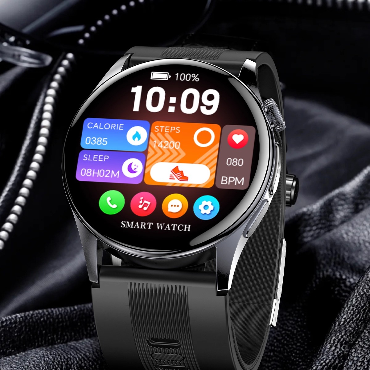 Kdone医疗级精准血压【日本村田品牌精密压电陶瓷气泵】无创血糖尿酸血脂心率智能手表心率血氧体温心电图