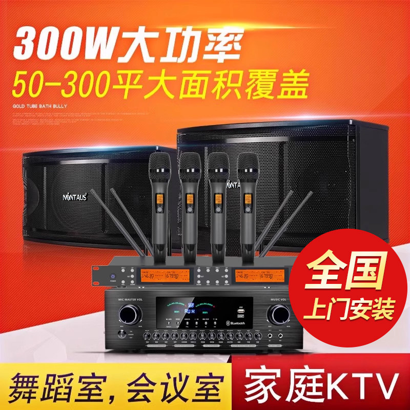 金正家庭影院KTV音响功放套装卡拉OK歌餐厅舞蹈健身房会议室音箱