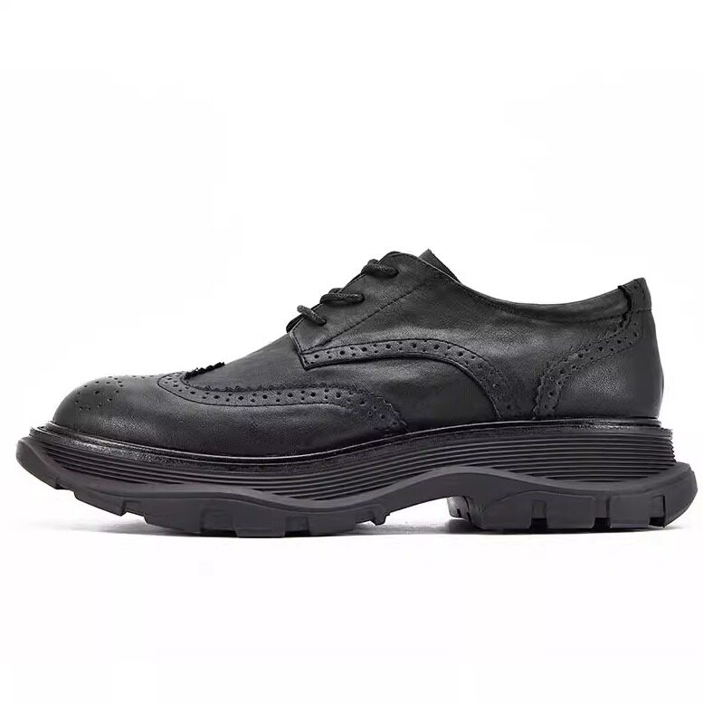 布洛克雕花皮鞋男英伦复古休闲舒休闲皮鞋