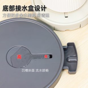花盆托盘底座大号塑料接水盘加厚隐形滑轮拖带轮移动万向轮花盘托