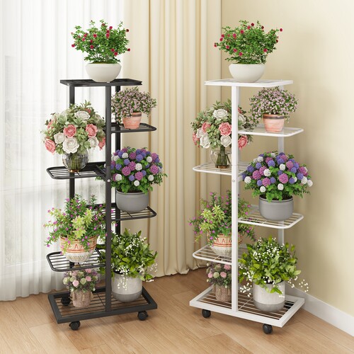 花架子多层可移动落地式花盆架客厅阳台铁艺黄金葛现代简约置物架