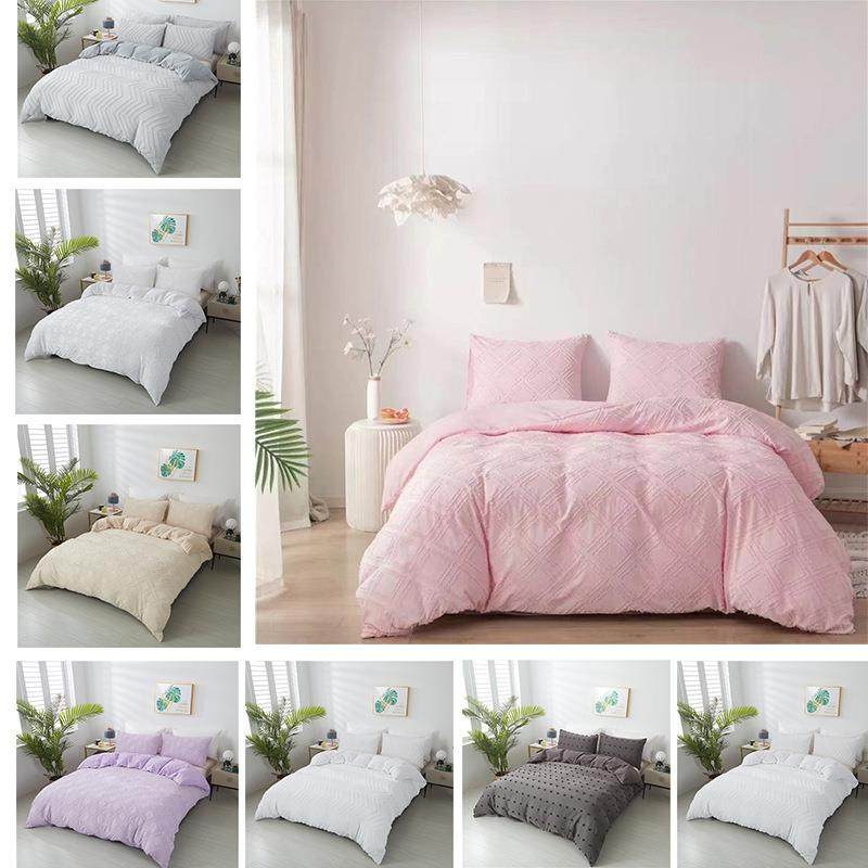 簇绒纯色磨毛立体剪花工艺款被套带枕套三件套床上用品供货,自行车/骑行装备/零配件,更多零件/配件,淘宝优惠券,粉丝福利购,淘宝优惠卷