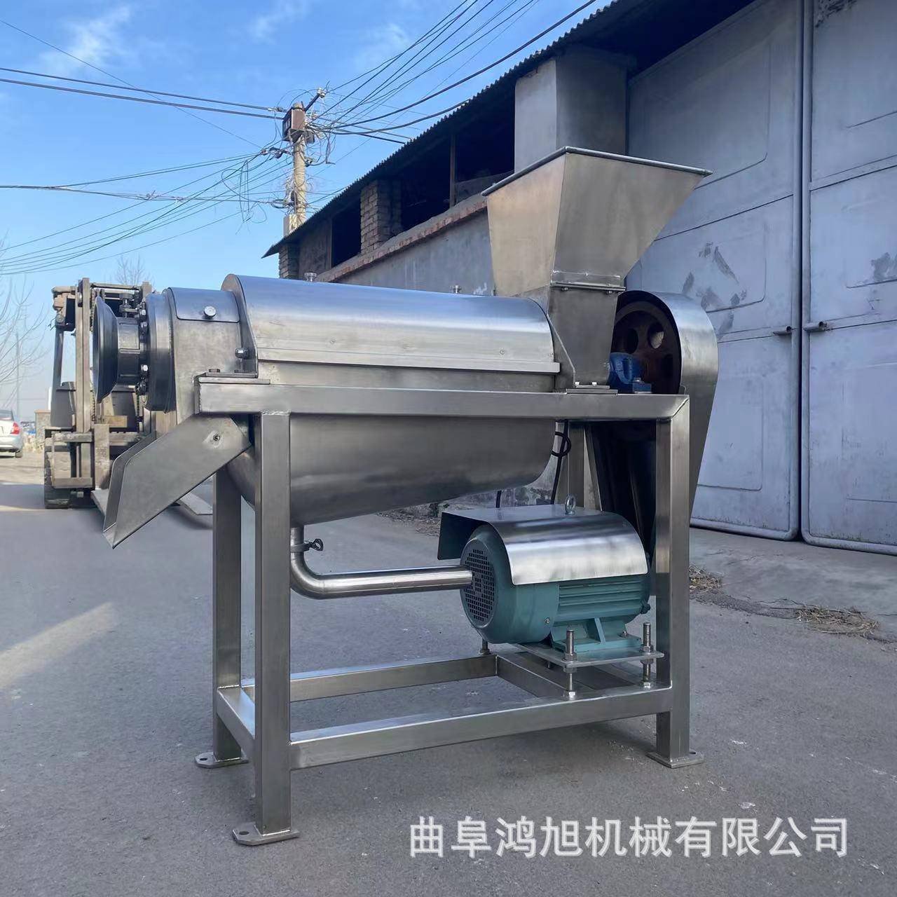商用果蔬螺旋榨汁机羊奶果红毛丹挤汁机工厂用水果原汁加工机