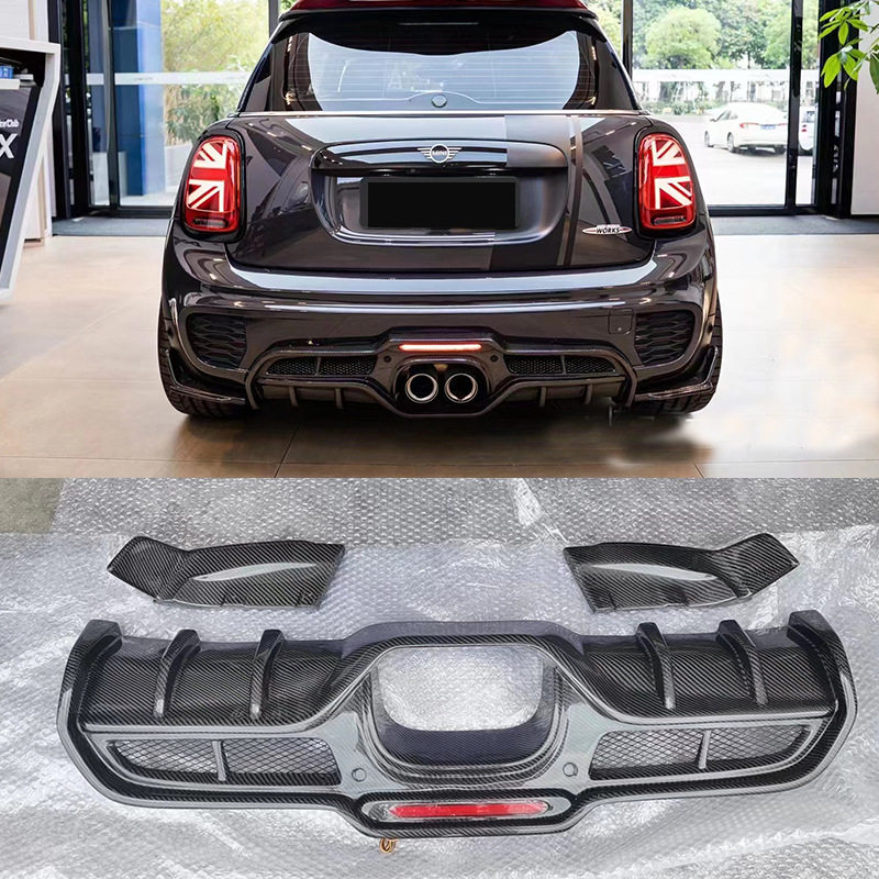 适用于2014-2016年款MINI-MINI F55 F56碳纤维改装后唇GIOMIC款