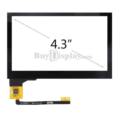 4.3寸电容屏/辨率480x272/800x480/焊接型FPC