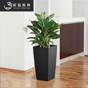 藤编柳编草编落地大花盆编织花篮田园复古花园装饰摆件绿植大套盆