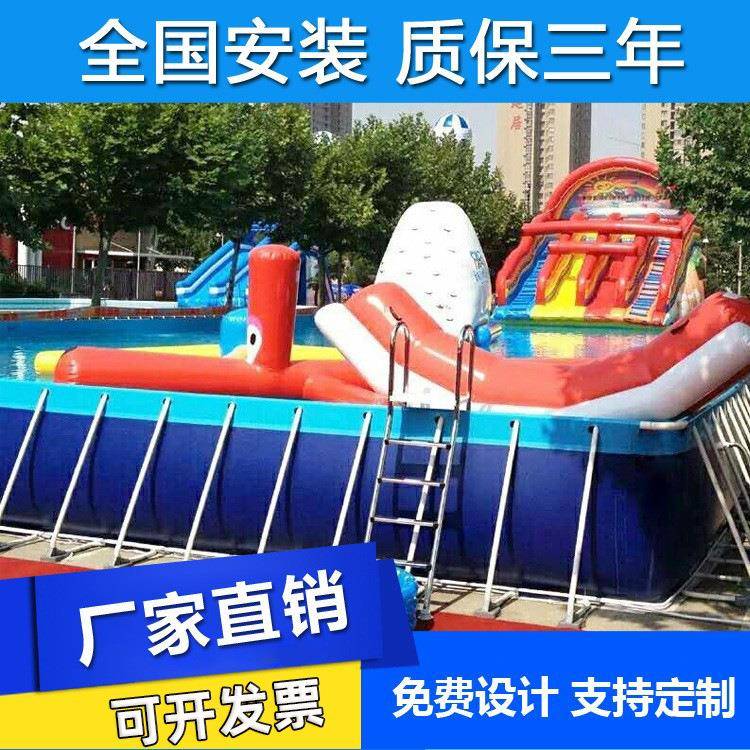大型水上乐园充气闯关水上冲关设备户外水上移动乐园竞技闯关图片