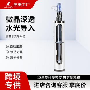 水光仪器自打水光枪微晶导入仪家用无针原液中胚层电动微晶笔