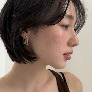 2025春韩风气质高级轻奢琉光感玻璃水晶耳坠019