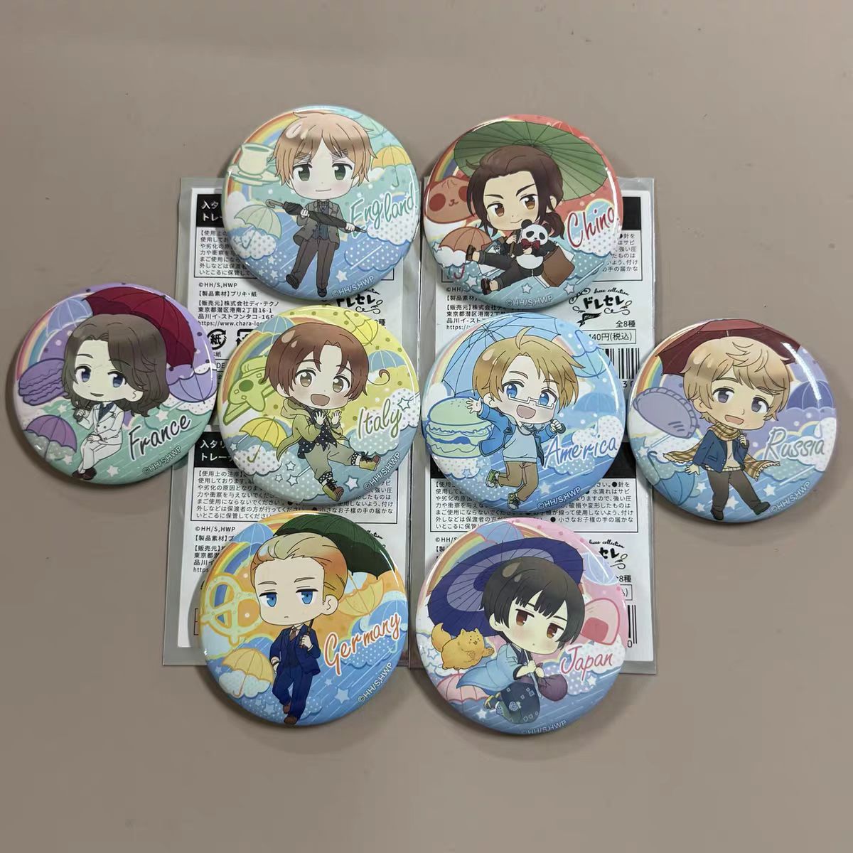 日谷黑塔利亚周边雨伞系列吧唧