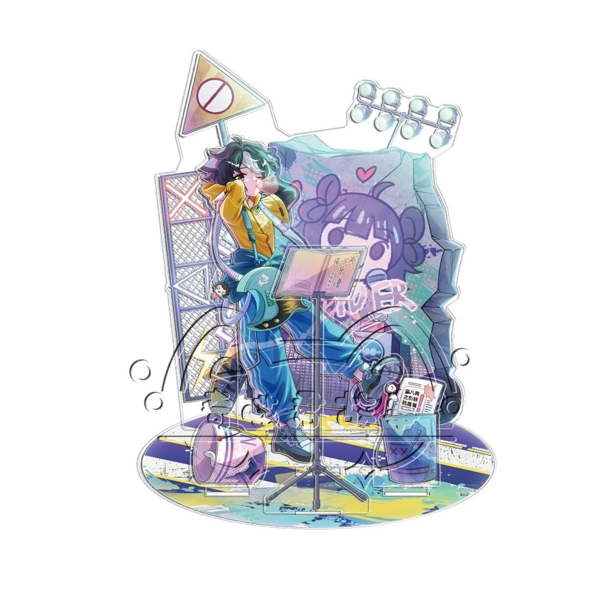 奇喵君故事奇喵音乐节曜魄乐坊巳系列立牌猫小九白雪八两七夜周边