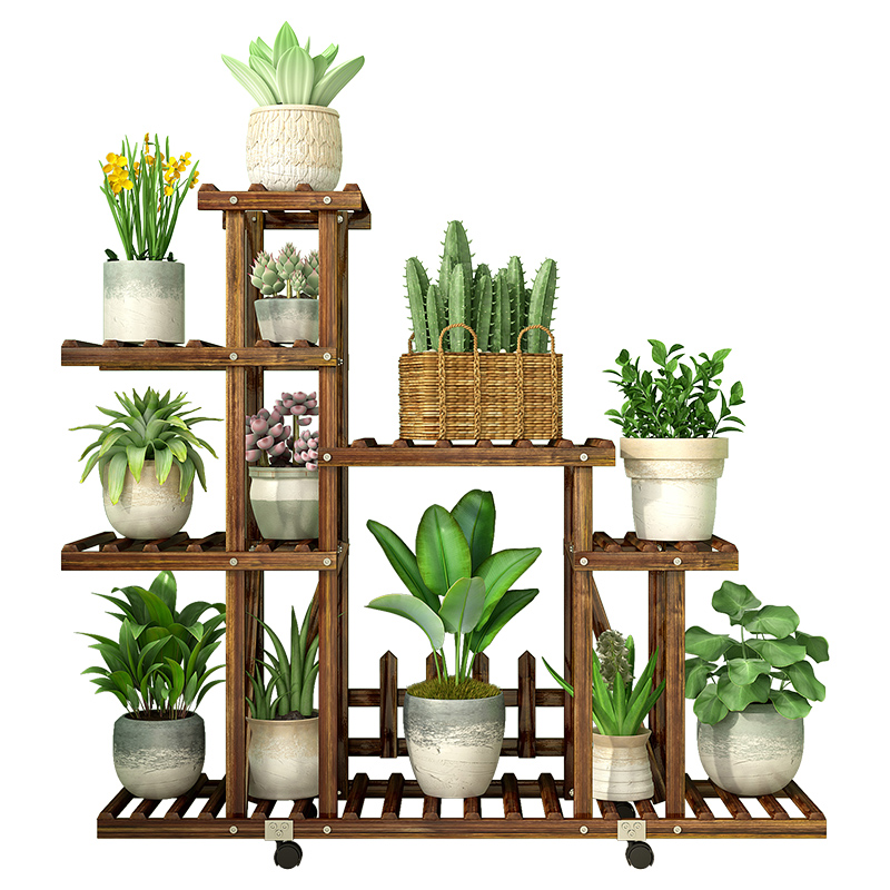 花架子多层室内置物架阳台绿萝实木客厅落地式木吊兰花盆架子
