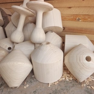 加工定制木制圆锥雕刻大小锥形木头圆锥体异形模具展示实木开孔