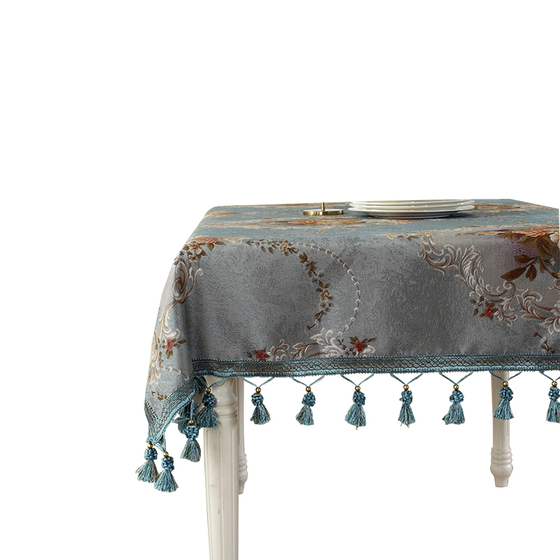 欧式桌布餐桌长桌子西餐桌家用客厅茶几台布餐桌布流苏布艺装饰