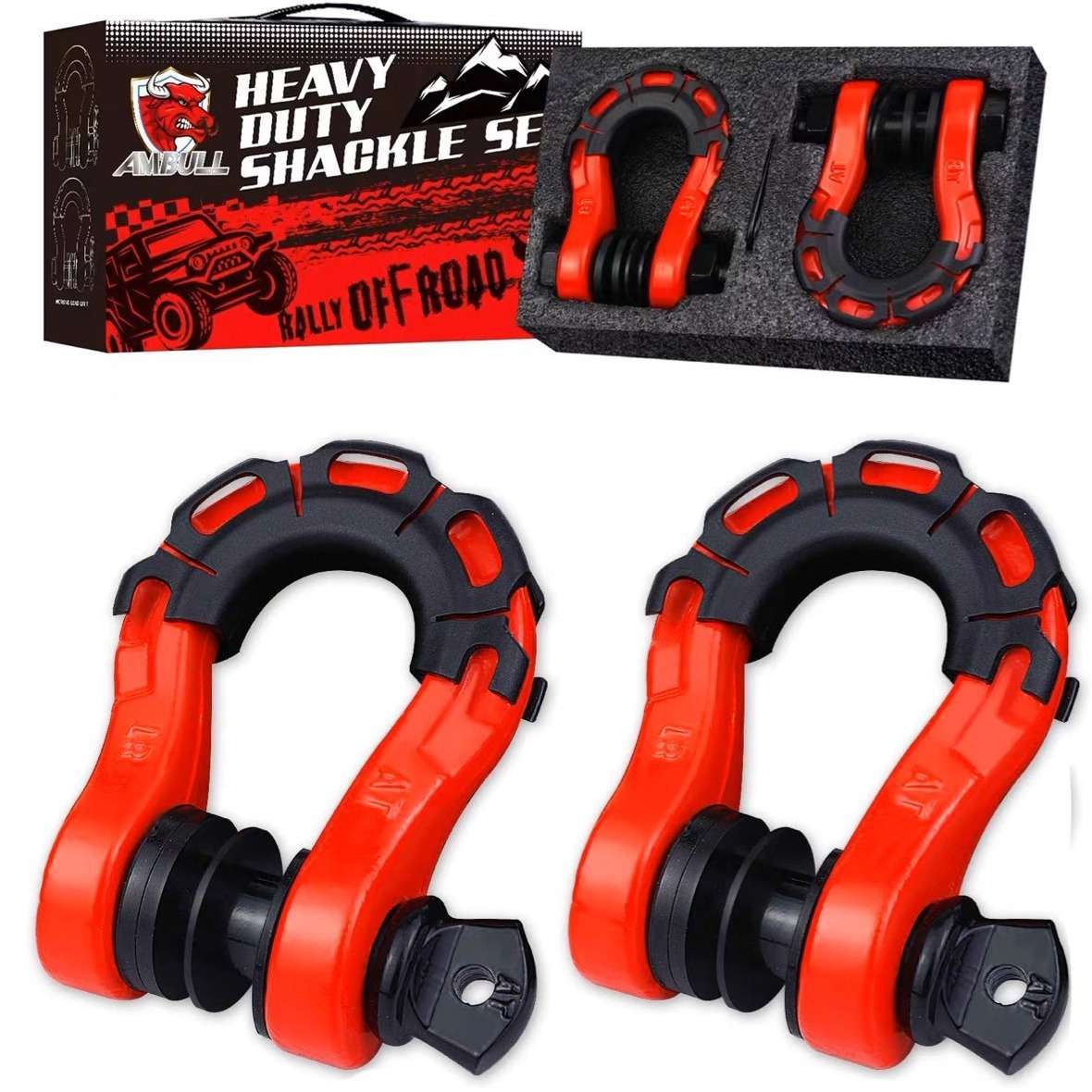 源头厂家8T拖车卸扣异型锻造越野车卸扣3/4U型拖车钩弓型卸扣现货