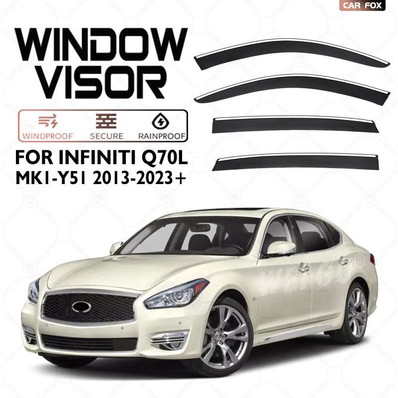 适用于英菲尼迪Q70晴雨挡雨遮阳板INFINITI Q70L Window visor