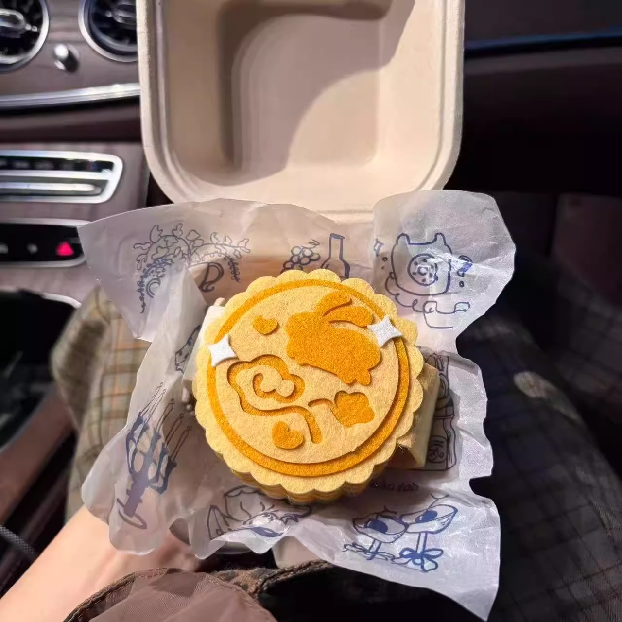 创意中秋节月饼不织布相册高颜值