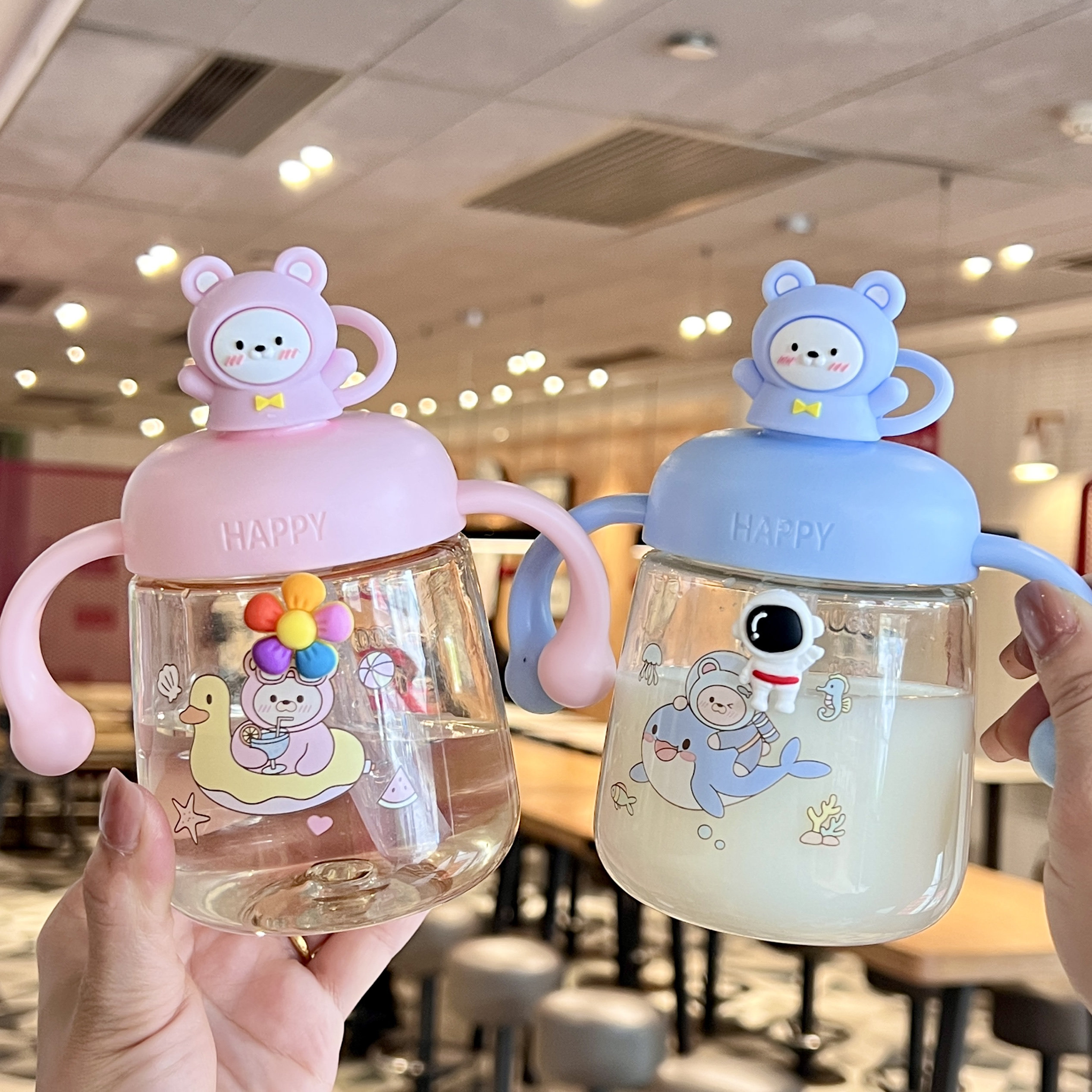 儿童水杯新款牛奶杯吸管杯幼儿园宝宝家用喝水杯子专用婴儿饮水杯,餐饮具,吸管杯,淘宝优惠券,粉丝福利购,淘宝优惠卷