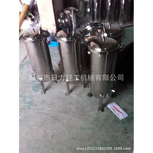 【卡箍式接口】直径200*410单袋式过滤器