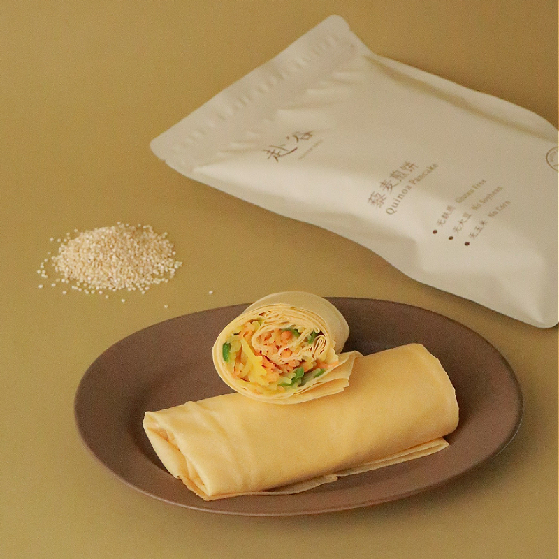赴谷藜麦无麸质煎饼无小麦无蛋奶桥本敏宝杂粮卷饼素食代餐即食