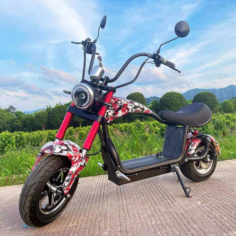 中型48V60V大小哈雷电动车小太子M3宽胎电瓶车欧美出口跨境