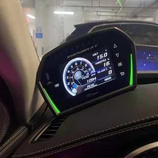SDAO汽车改装DEFI多功能obd液晶仪表转速涡轮水温油温油压速度表