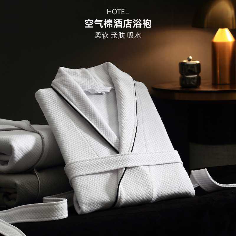 2025新款酒店浴袍纯棉浴衣吸水速干男女秋冬洗澡睡袍成人四季通用