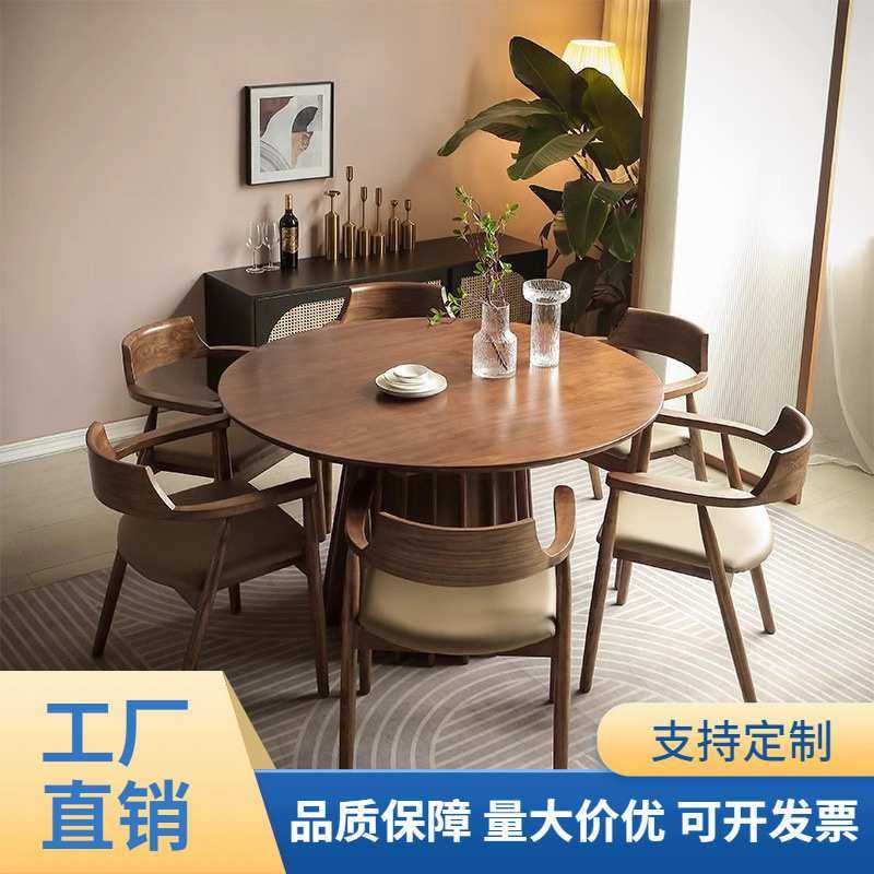 北欧简约实木圆餐桌小户型家用原木饭桌休闲创意圆形洽谈桌咖啡桌,基础建材,脚轮/万向轮,淘宝优惠券,粉丝福利购,淘宝优惠卷