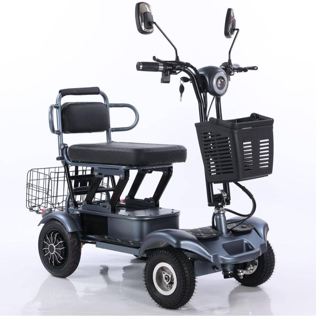 老人代步车四轮电动小型老年家用接送孩子助力电瓶车