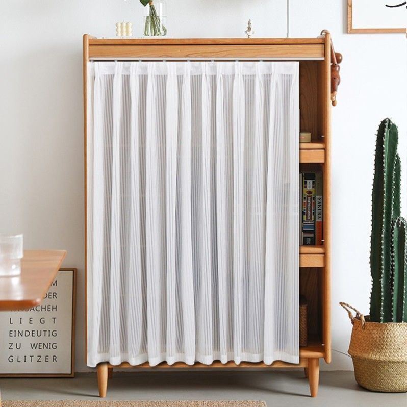 2026年新款书柜遮挡帘储物柜防尘遮丑帘免打孔安装可定制百叶纱帘