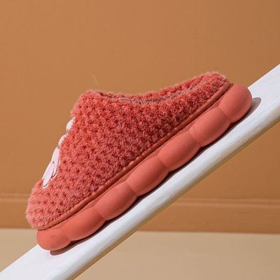 加厚特大码棉拖鞋加绒加厚男女冬季室内保暖厚底毛拖鞋居家用冬天